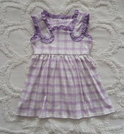 Lavender plaid dress