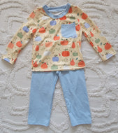 Colorful Pumpkin boy pant set