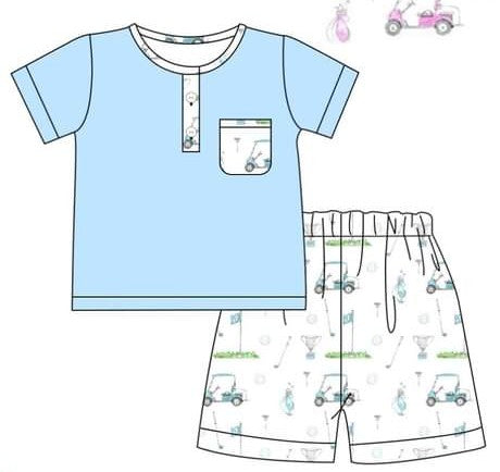 Golf boy short set (Preorder ETA January)