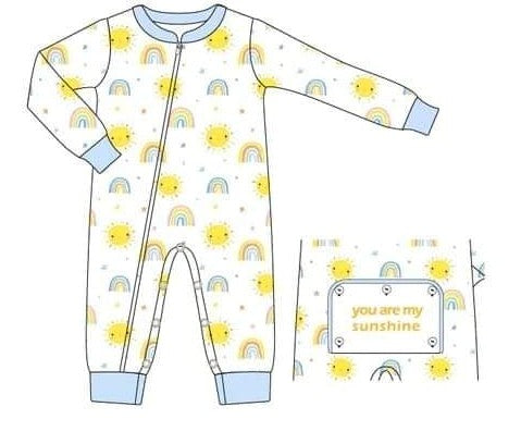 You are my sunshine pajama boy romper EXTRAS (Preorder ETA August)