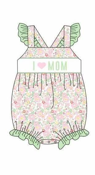 I love MOM (pink and green) girl bubble (Preorder ETA late January)