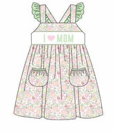 I love MOM (pink and green) dress(Preorder ETA late January)