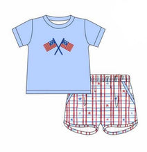 Load image into Gallery viewer, American Flag boy short set (Preorder ETA May)
