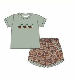 Camo Duck boy short set (Preorder ETA May)