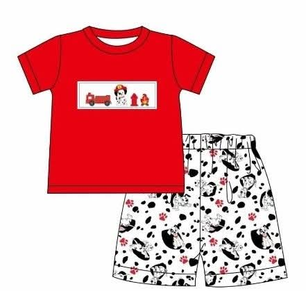 Fire dog boy short set (Preorder ETA May)