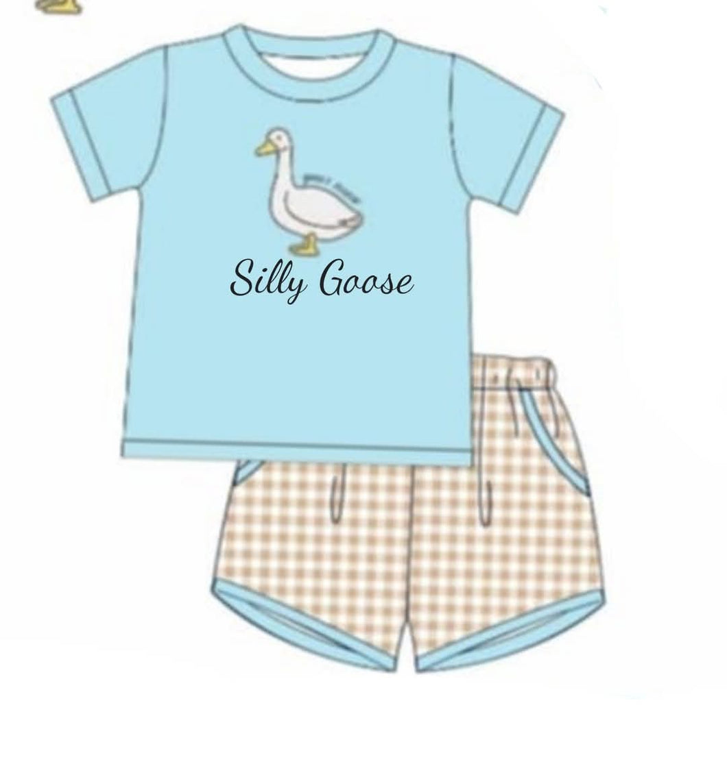 Silly Goose boy short set (Preorder ETA June)