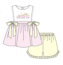 Load image into Gallery viewer, Animal Train girl short set (Preorder ETA late June)
