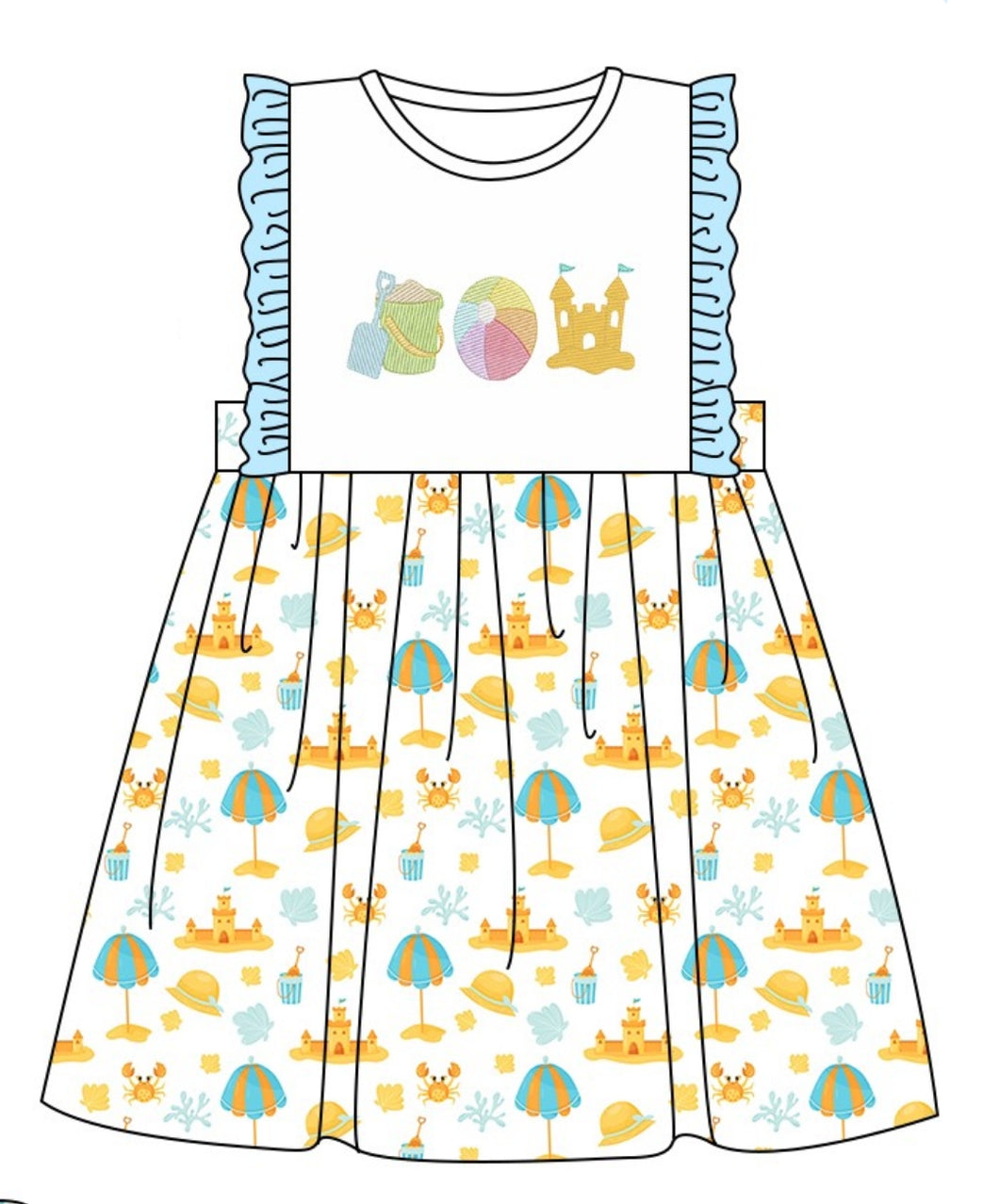 Beach Toys dress (Preorder ETA July)