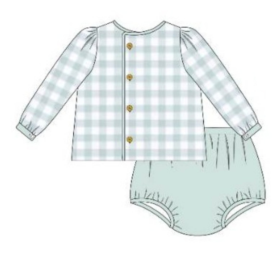 Spring plaid diaper set EXTRAS (Preorder ETA August)