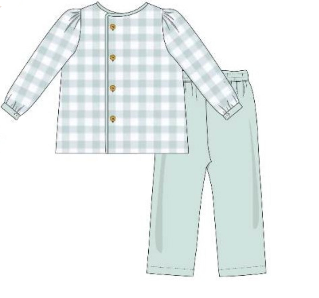 Spring plaid boy pant set EXTRAS (Preorder ETA August)