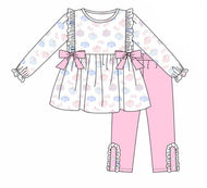 Pink and Blue floral pumpkin pant set EXTRAS (Arriving in August)