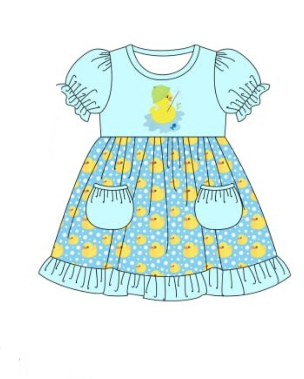 Fishing duck dress (Preorder ETA March)