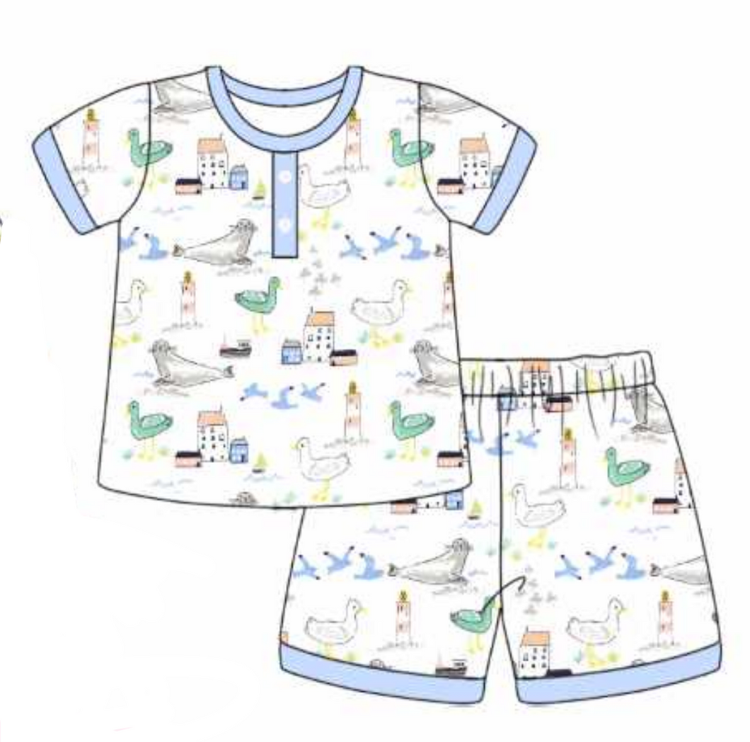 Summer beach boy short set (Preorder ETA April)