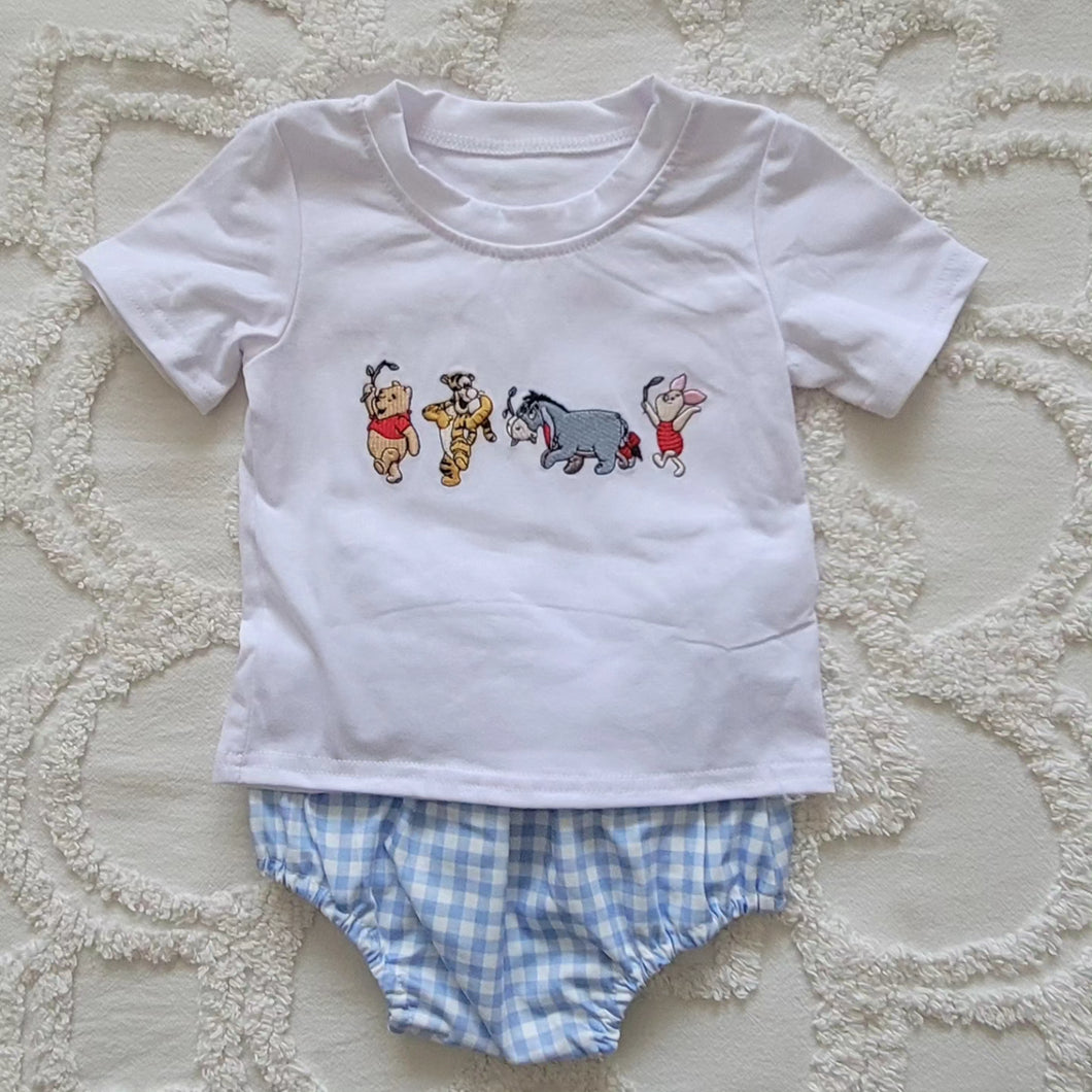 Forest friends boy diaper set