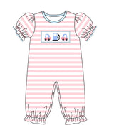 Cozy cars girl romper(Preorder ETA January)