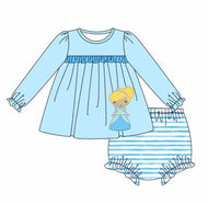 Blue princess bloomer set (Preorder ETA December)