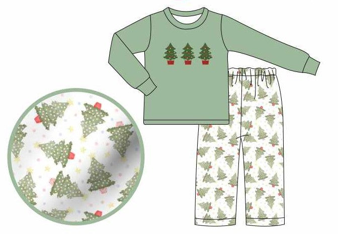 Christmas Tree boy pant set (Preorder ETA November)
