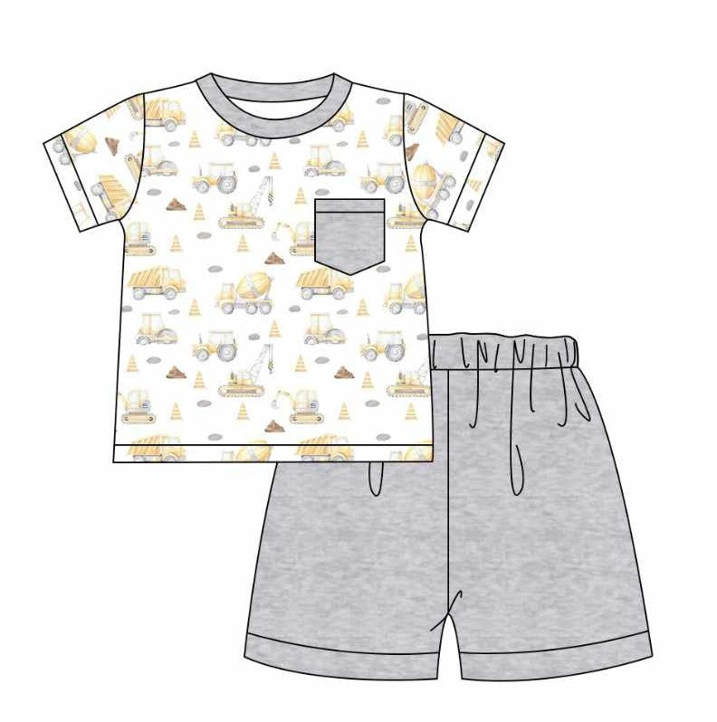 Yellow tractor short set(Preorder ETA January)