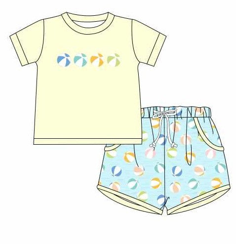 Beach ball boy short set (Preorder ETA May)