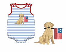 Load image into Gallery viewer, Patriotic puppy boy bubble (Preorder ETA May)
