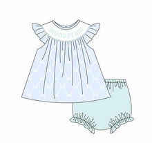 Load image into Gallery viewer, Lattice bows/gingham bloomer set (Preorder ETA May) *READ DETAILS*

