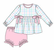 Colorful gingham bloomer set (Preorder ETA February)