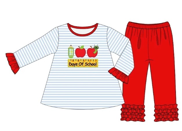 100 Day of School girl pant set (Preorder ETA December)