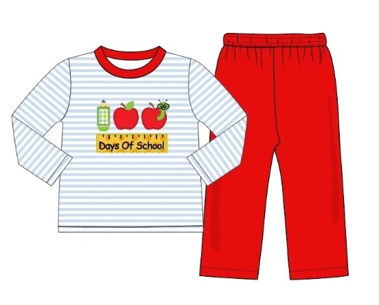 100 Day of School boy pant set (Preorder ETA December)