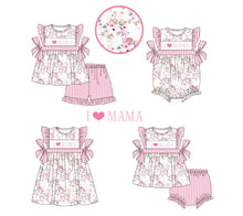 Load image into Gallery viewer, I love mama flamingo floral short set (Preorder ETA March)
