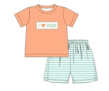 Load image into Gallery viewer, I love mom boy short set (Preorder ETA March)
