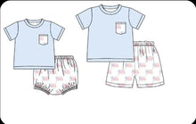 Load image into Gallery viewer, American Flag girl diaper set (Preorder ETA April)
