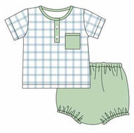 Floral gingham diaper set EXTRAS (Preorder ETA September)