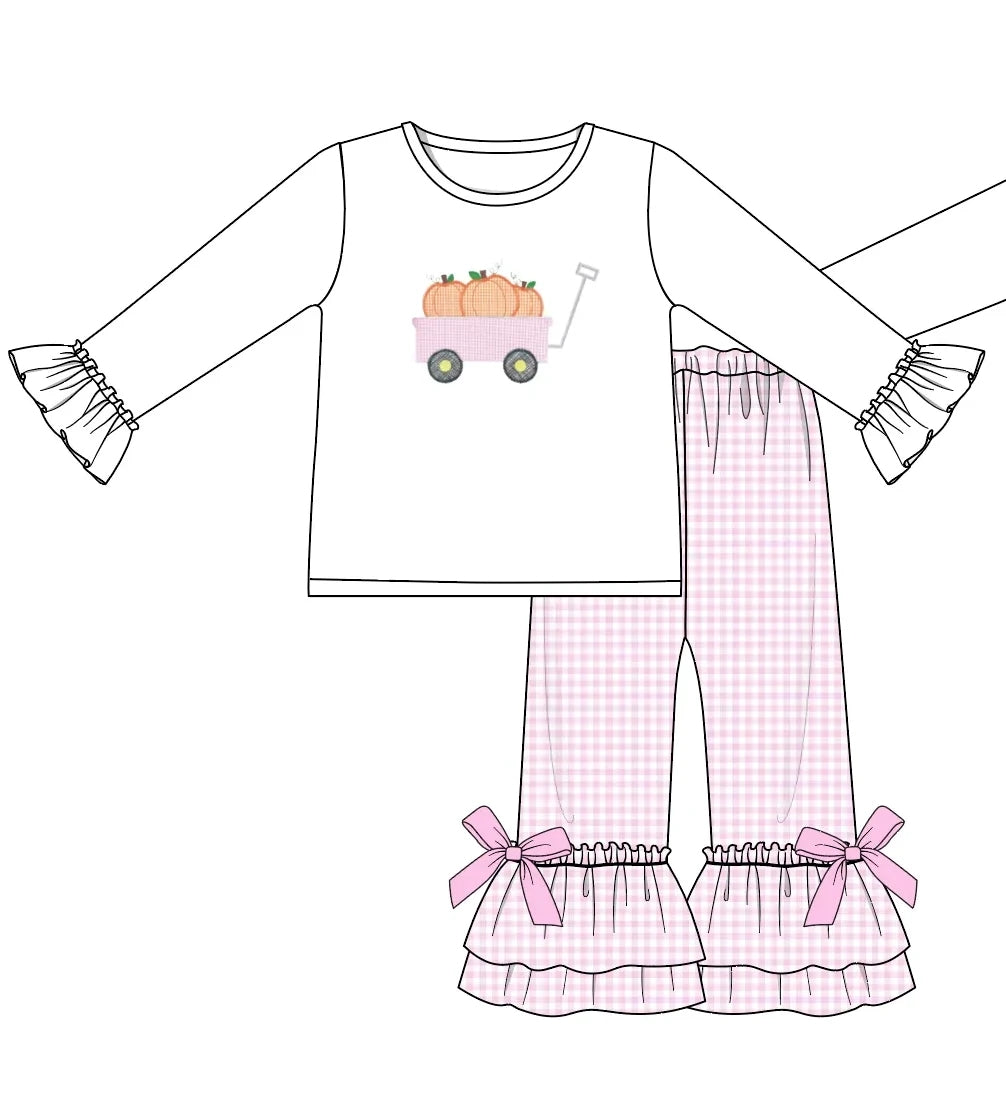 Pumpkin wagon girl pant set (Preorder ETA August)