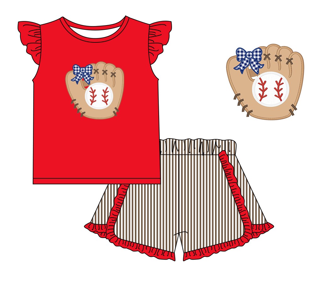 Baseball girl short set (Preorder ETA January)