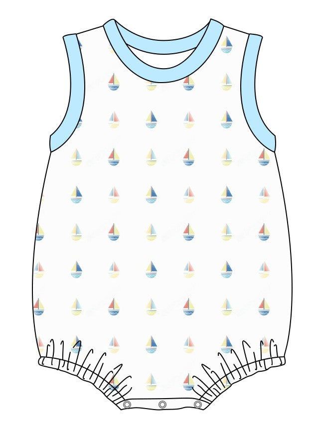 Blue sailboat boy bubble (Preorder ETA June)