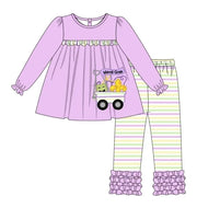 Mardi Gras Wagon girl pant set (Preorder ETA January)