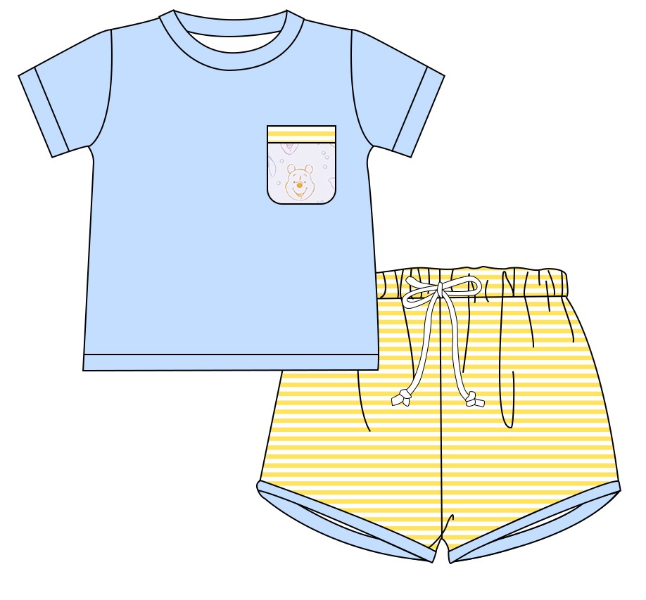 Honey Bear boy short set EXRAS (arriving in August)