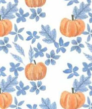 Load image into Gallery viewer, Blue and orange pumpkin diaper set EXTRAS (Preorder ETA August)
