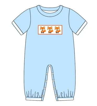 Fox Trio boy romper EXTRAS (Arriving in August)