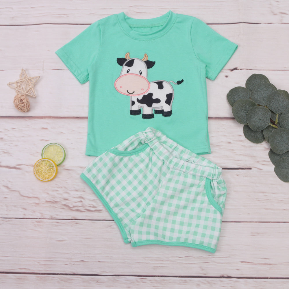 Moo Cow boy short set