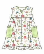 Green farm dress (Preorder ETA July)