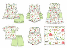 Load image into Gallery viewer, Green farm boy short set (Preorder ETA July)
