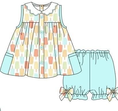 Popsicle girl short set (Preorder ETA June)