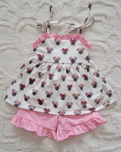 Load image into Gallery viewer, Watercolor mouse ears girl short set (Preorder ETA June)
