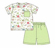 Green farm boy short set (Preorder ETA July)