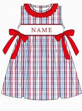 Load image into Gallery viewer, American plaid custom dress (Preorder ETA June) *READ DETAILS*
