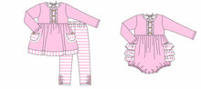 Load image into Gallery viewer, Pink Casuals girl pant set (Preorder ETA August)
