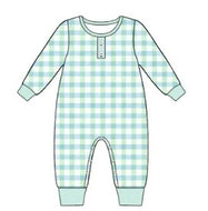 Patchwork  boy romper (Preorder ETA July)