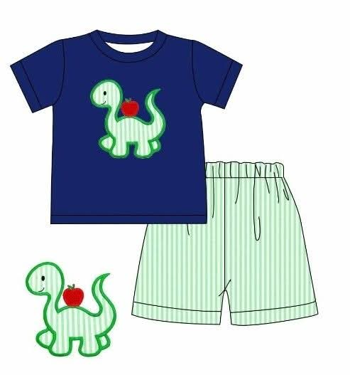 Dino Apple boy short set (Preorder ETA June)