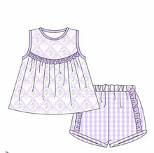 Load image into Gallery viewer, Purple hydrangea girl short set (Preorder ETA May)
